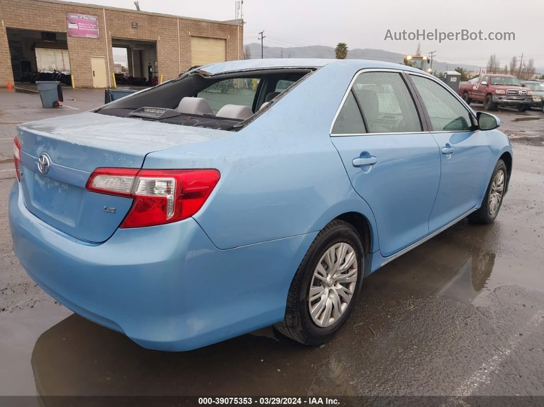 2012 Toyota Camry Le Blue vin: 4T4BF1FK5CR201087