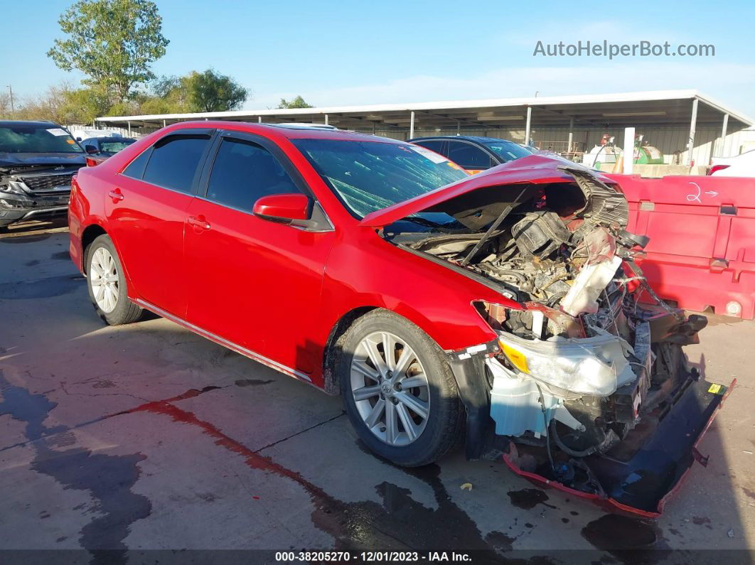 2012 Toyota Camry Xle Burgundy vin: 4T4BF1FK5CR236003