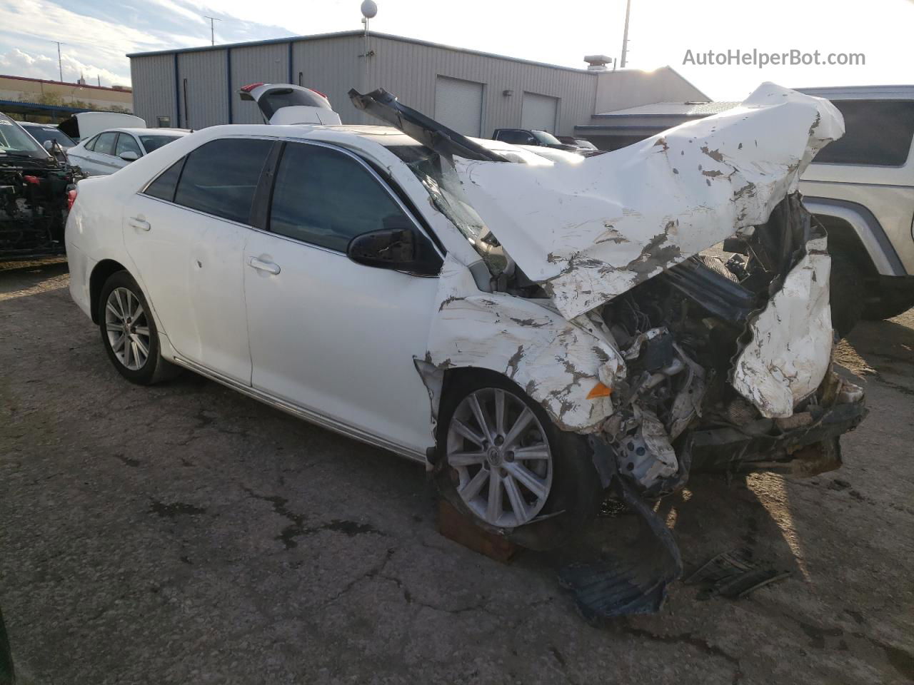 2012 Toyota Camry Base White vin: 4T4BF1FK5CR262732