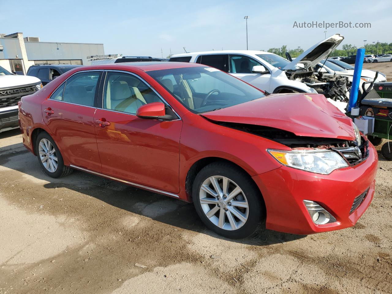 2012 Toyota Camry Base Red vin: 4T4BF1FK5CR267526