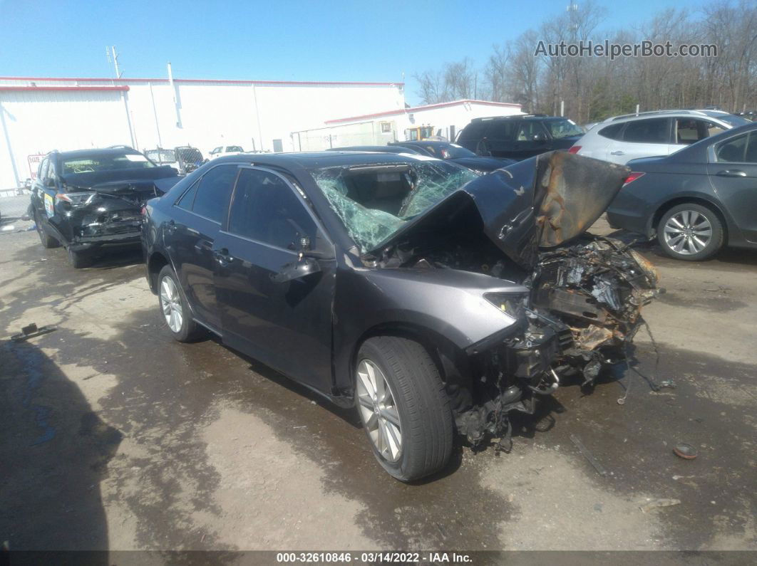 2013 Toyota Camry Xle Gray vin: 4T4BF1FK5DR285543