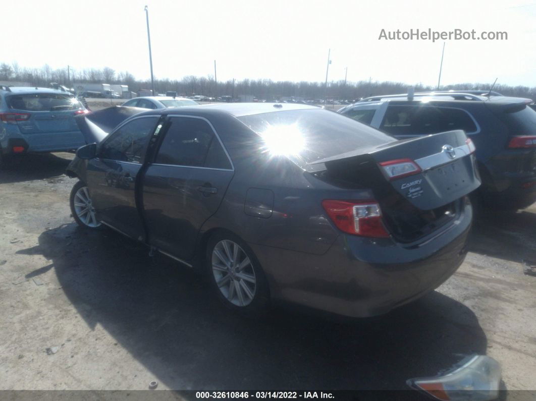 2013 Toyota Camry Xle Gray vin: 4T4BF1FK5DR285543