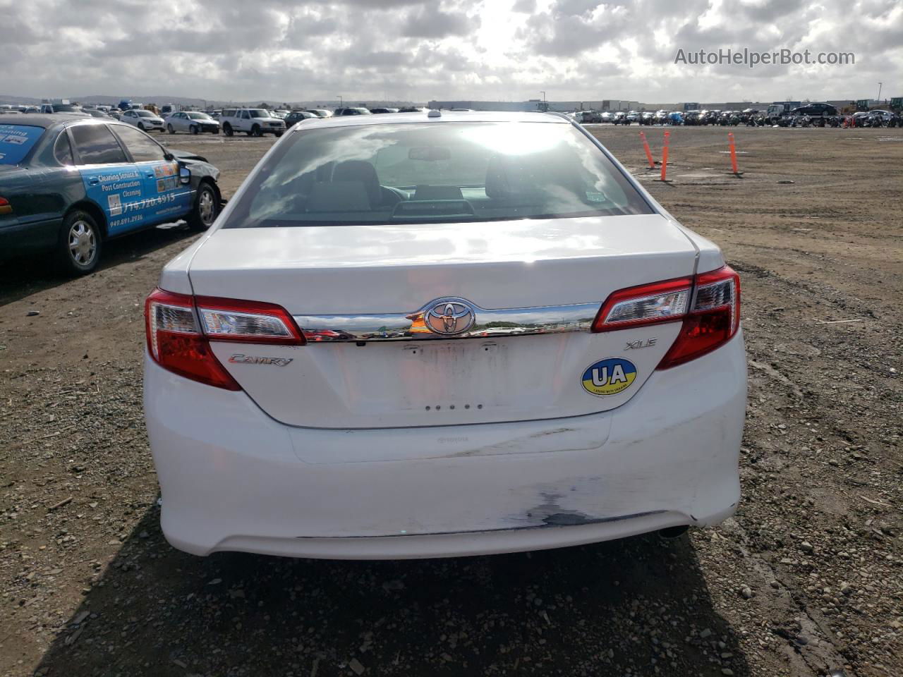 2013 Toyota Camry L White vin: 4T4BF1FK5DR313955