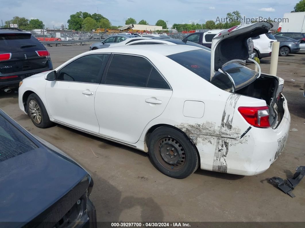 2013 Toyota Camry Le Белый vin: 4T4BF1FK5DR322669