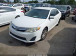 2013 Toyota Camry Le White vin: 4T4BF1FK5DR322669