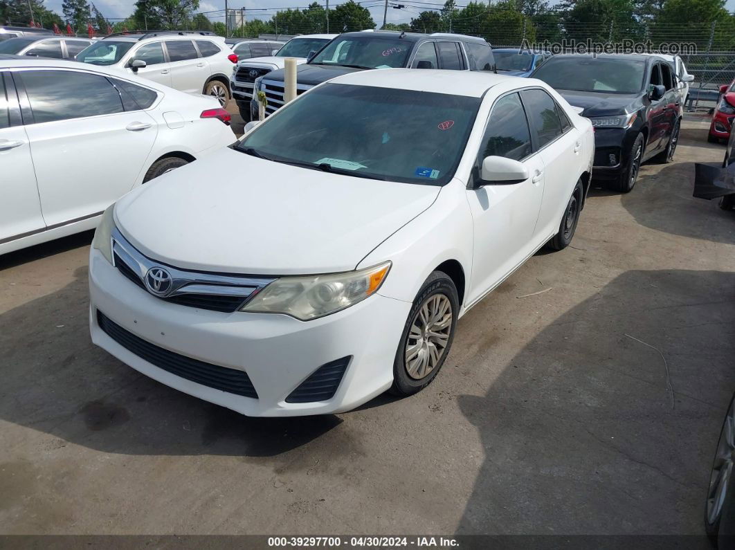 2013 Toyota Camry Le Белый vin: 4T4BF1FK5DR322669