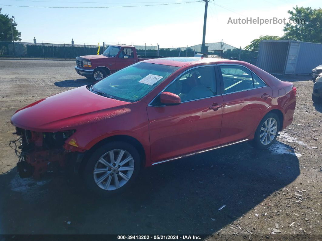 2013 Toyota Camry Xle Red vin: 4T4BF1FK5DR331730