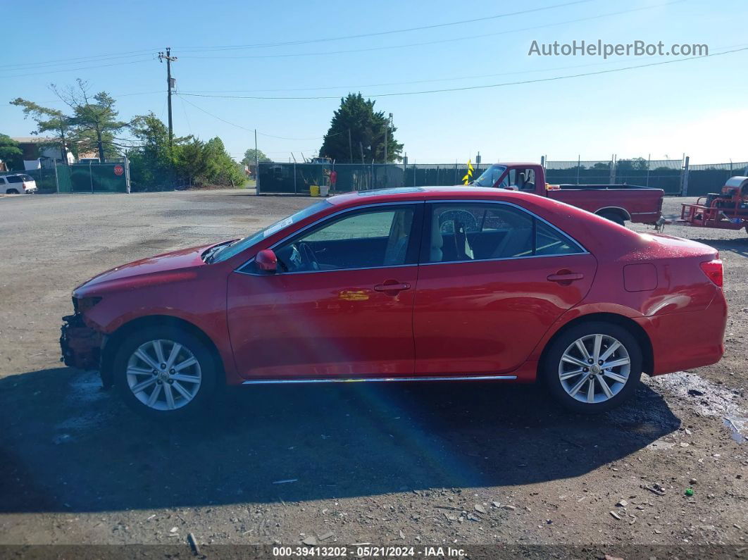 2013 Toyota Camry Xle Red vin: 4T4BF1FK5DR331730