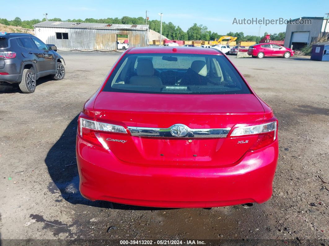 2013 Toyota Camry Xle Red vin: 4T4BF1FK5DR331730