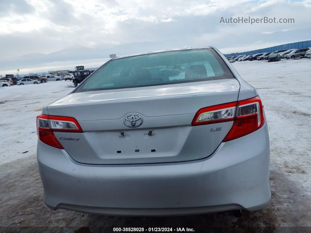 2014 Toyota Camry Le Silver vin: 4T4BF1FK5ER346522
