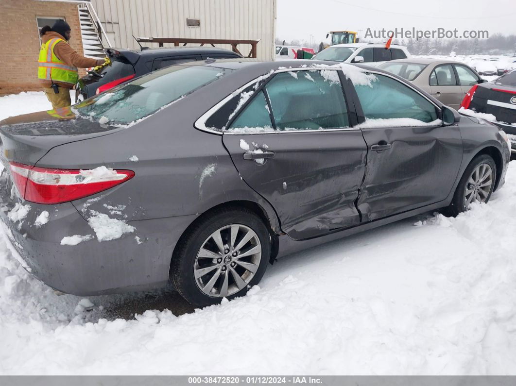 2016 Toyota Camry Xle Gray vin: 4T4BF1FK5GR550840