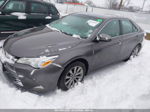 2016 Toyota Camry Xle Gray vin: 4T4BF1FK5GR550840