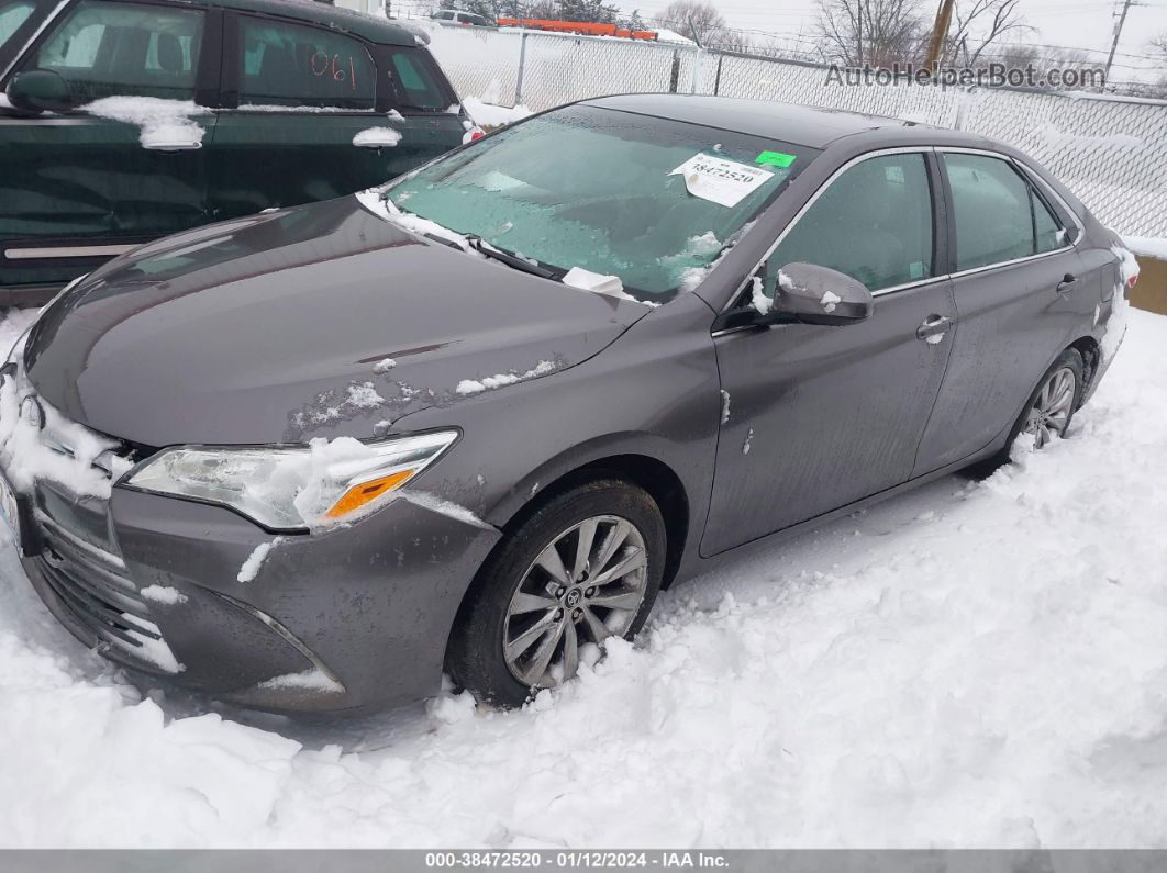 2016 Toyota Camry Xle Gray vin: 4T4BF1FK5GR550840