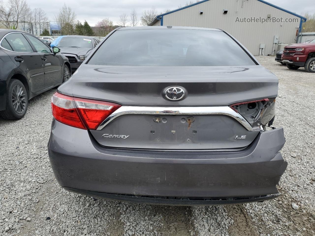 2016 Toyota Camry Le Gray vin: 4T4BF1FK5GR558243