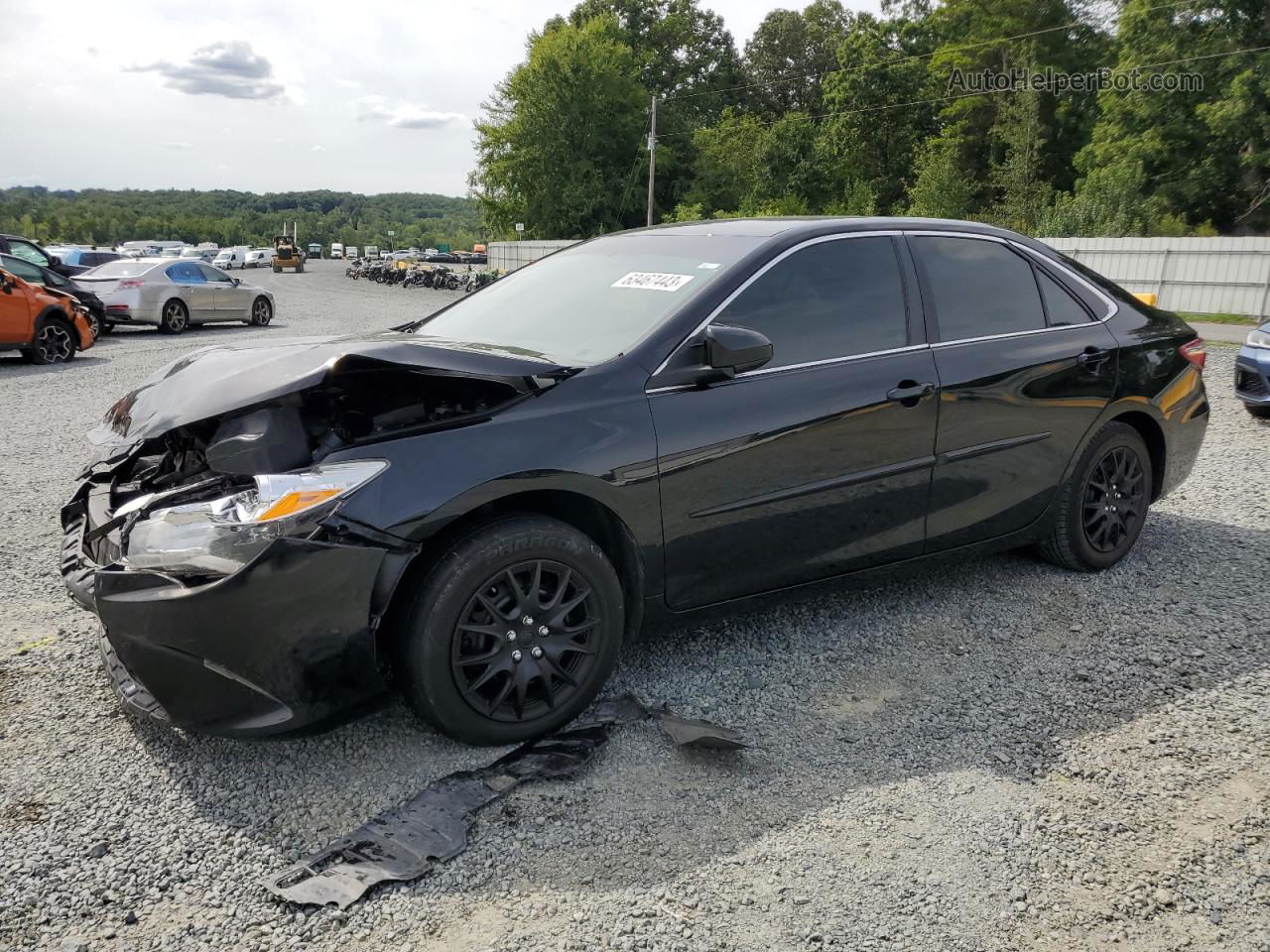 2016 Toyota Camry Le Black vin: 4T4BF1FK5GR573194