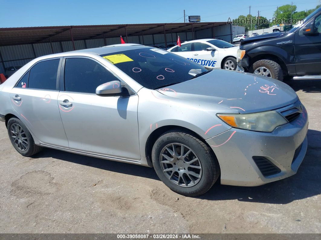 2012 Toyota Camry Le Silver vin: 4T4BF1FK6CR166835