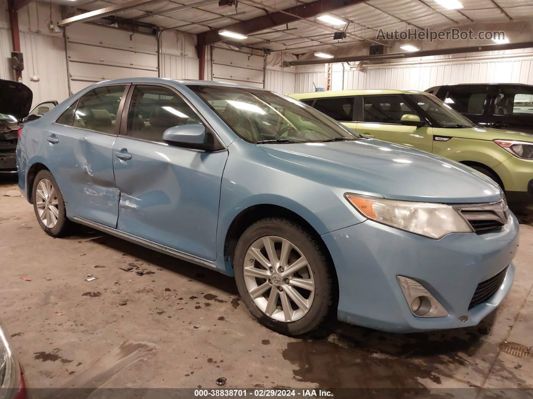 2012 Toyota Camry Xle Light Blue vin: 4T4BF1FK6CR173056