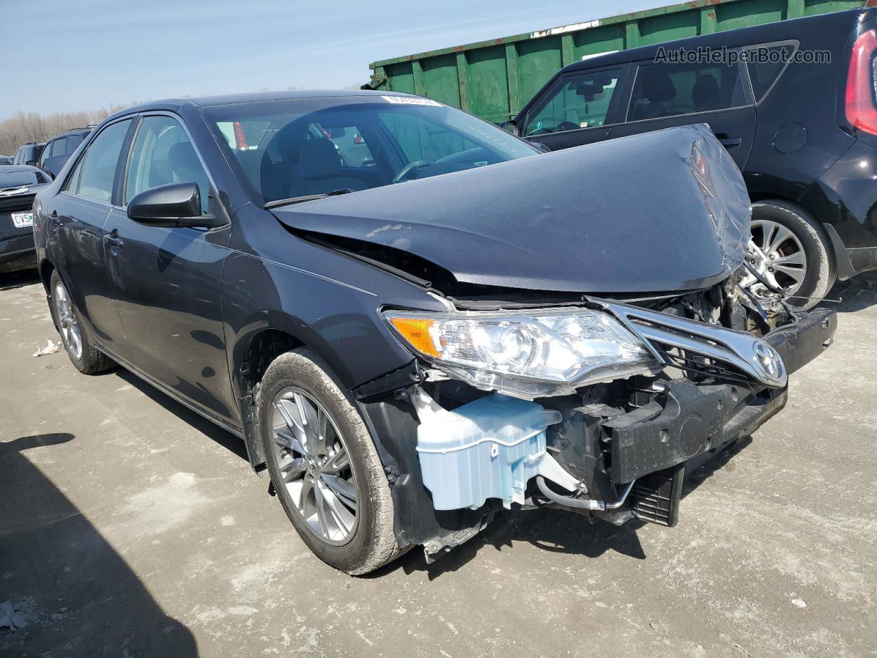 2013 Toyota Camry L Серый vin: 4T4BF1FK6DR279640