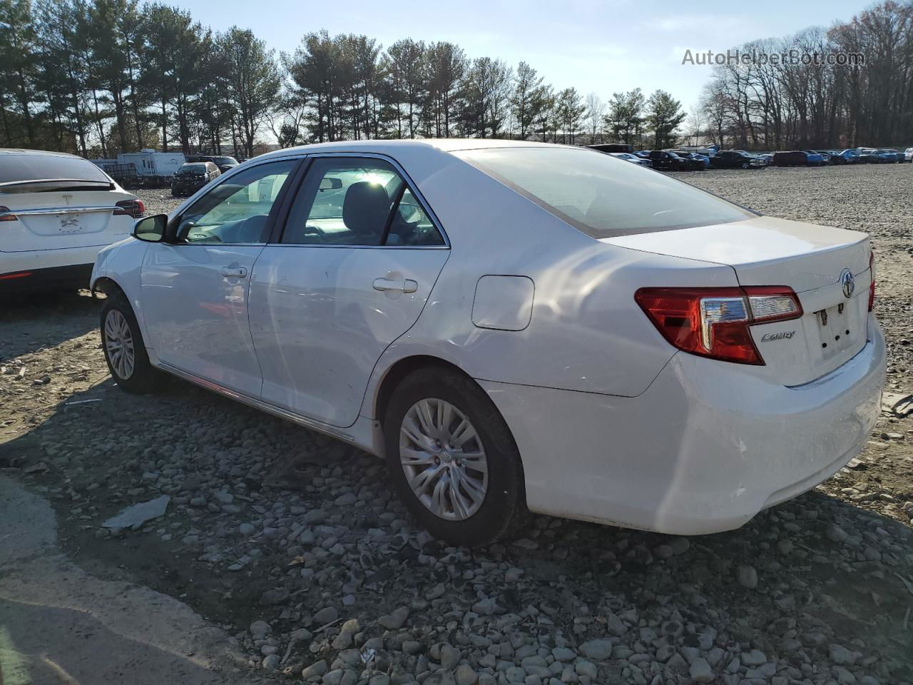 2014 Toyota Camry L White vin: 4T4BF1FK6ER387533