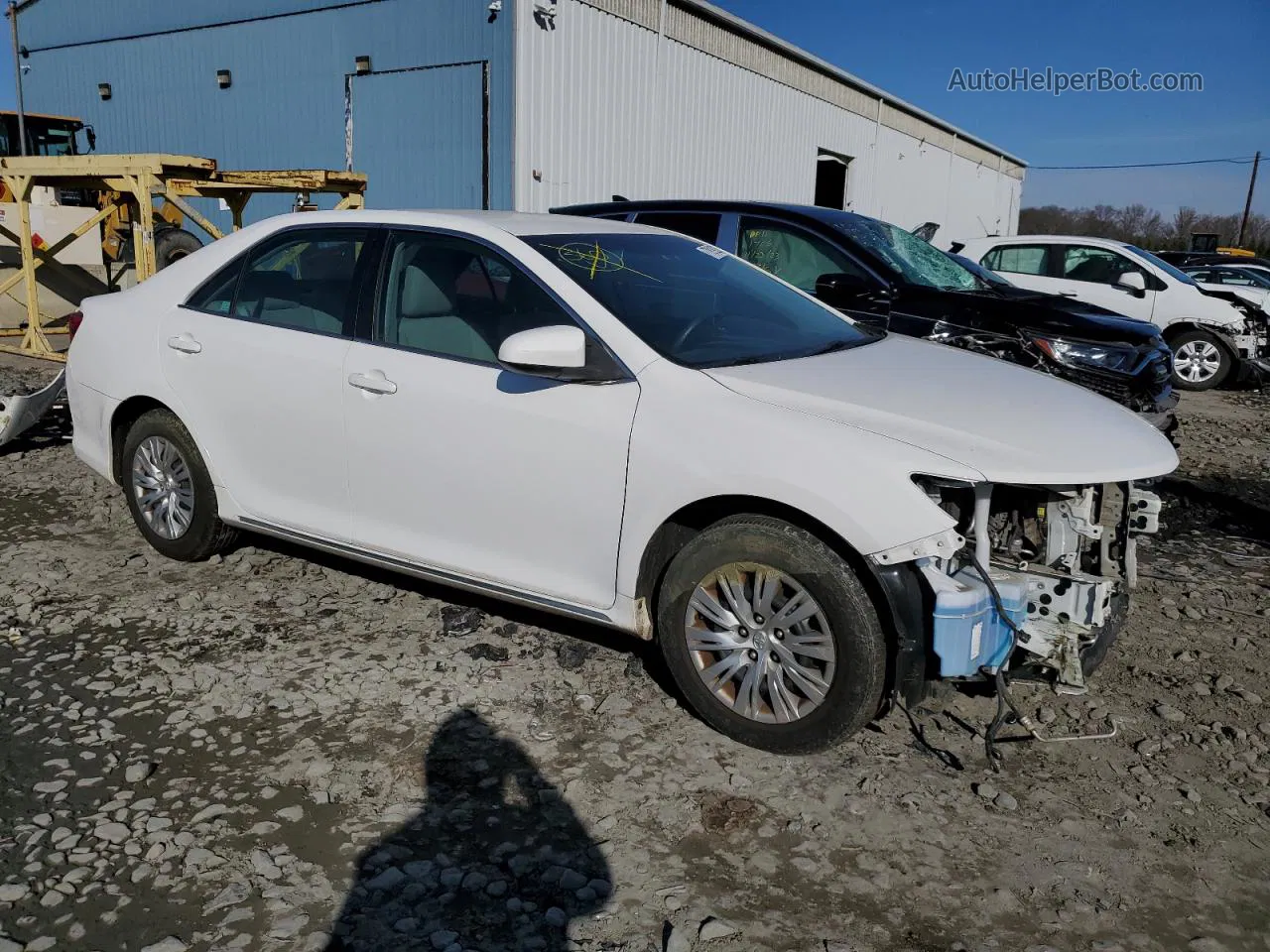 2014 Toyota Camry L White vin: 4T4BF1FK6ER387533