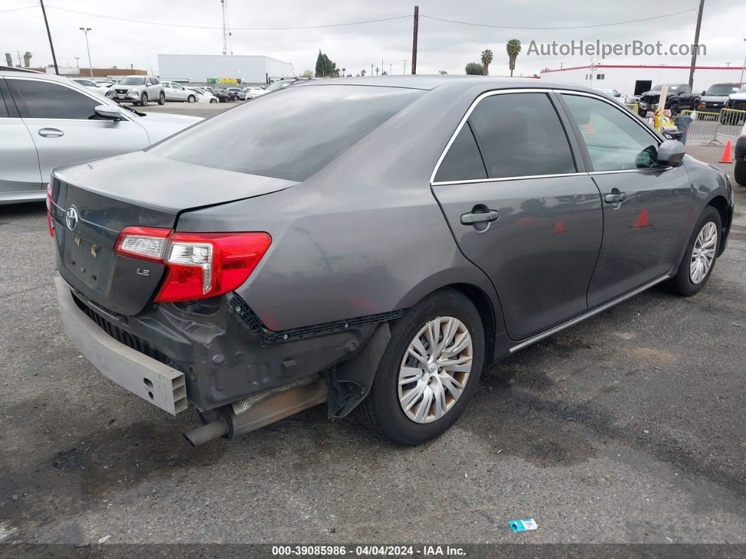 2014 Toyota Camry Le Gray vin: 4T4BF1FK6ER388150