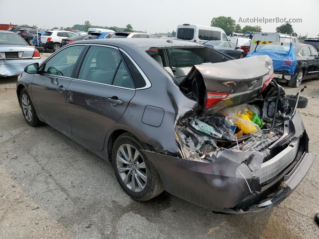 2016 Toyota Camry Le Gray vin: 4T4BF1FK6GR530757