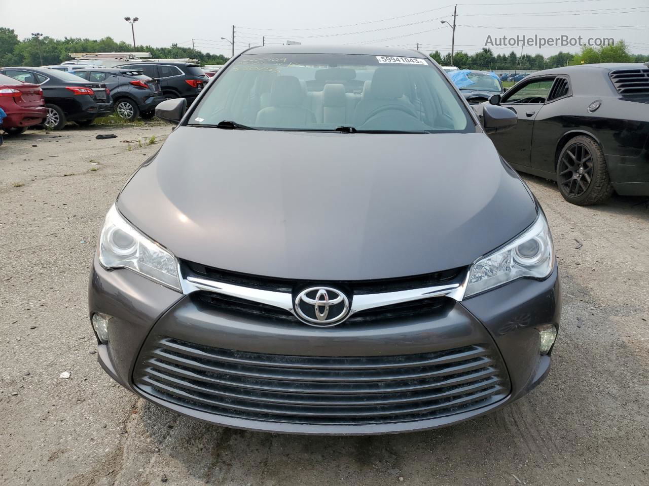 2016 Toyota Camry Le Gray vin: 4T4BF1FK6GR530757