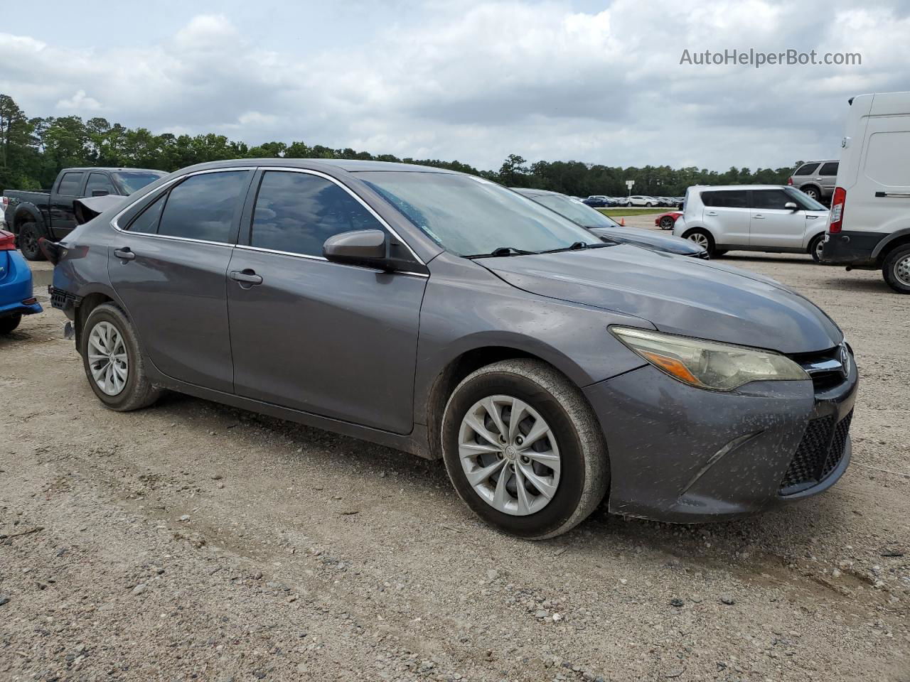 2016 Toyota Camry Le Gray vin: 4T4BF1FK6GR541094