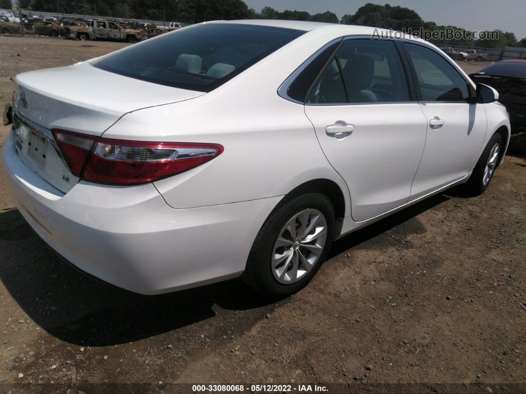 2016 Toyota Camry Xle/se/le/xse White vin: 4T4BF1FK6GR550524