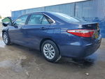 2016 Toyota Camry Le Синий vin: 4T4BF1FK6GR551270