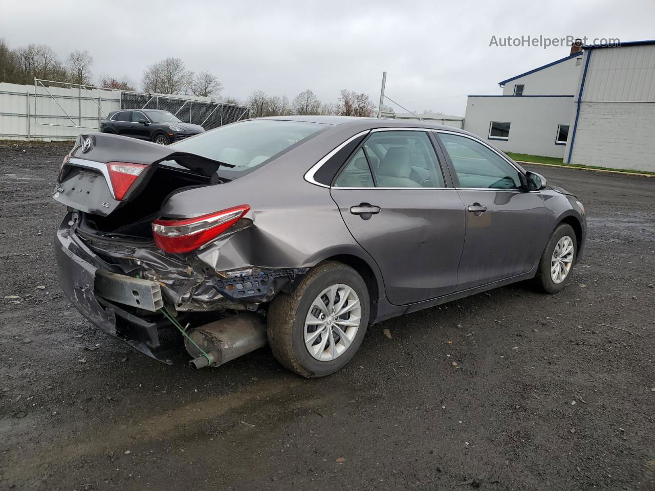 2016 Toyota Camry Le Gray vin: 4T4BF1FK6GR556985