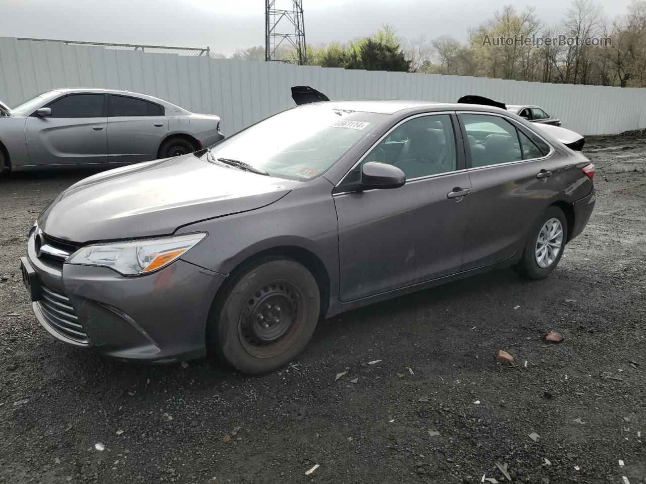 2016 Toyota Camry Le Gray vin: 4T4BF1FK6GR556985