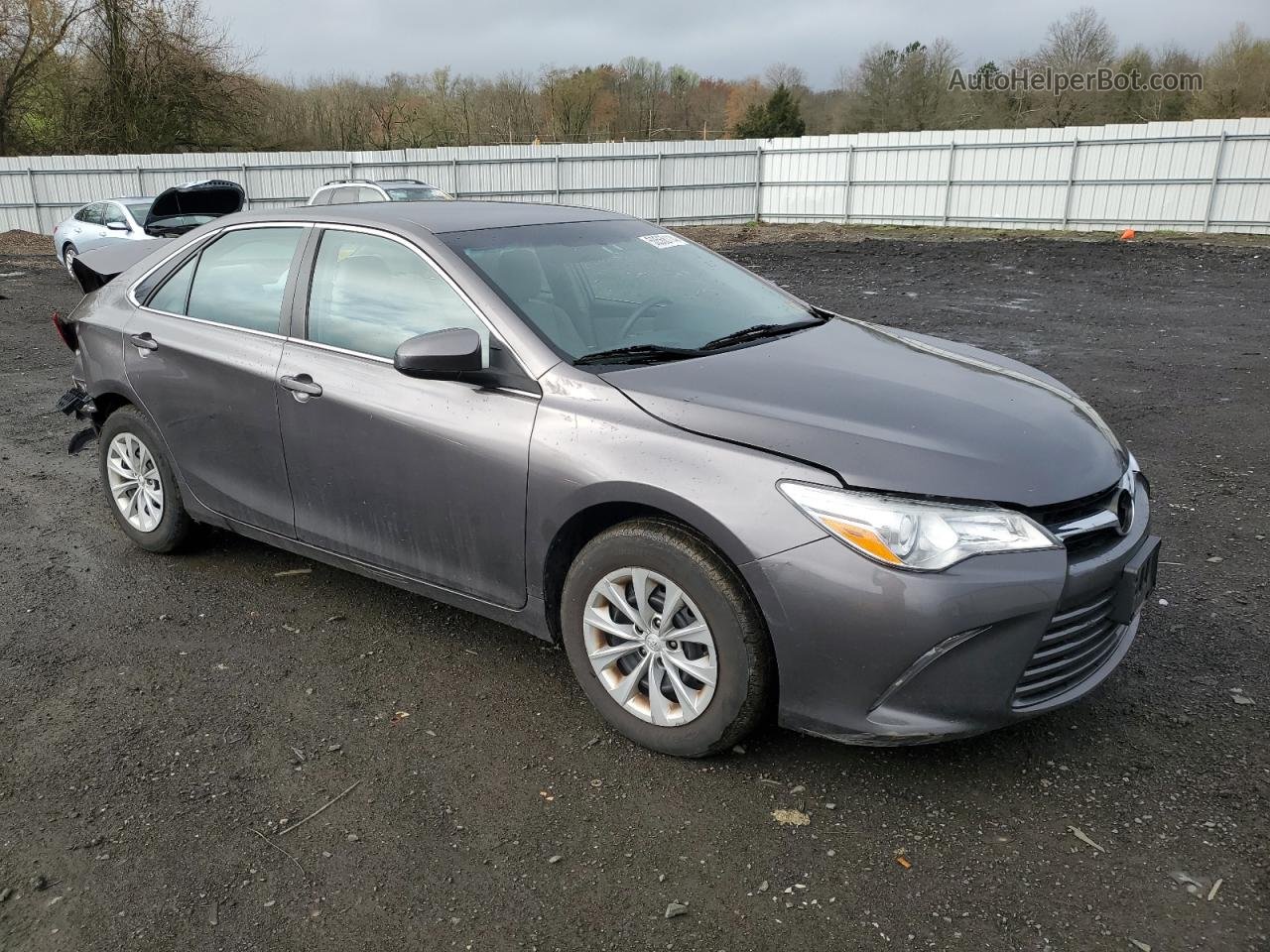 2016 Toyota Camry Le Gray vin: 4T4BF1FK6GR556985