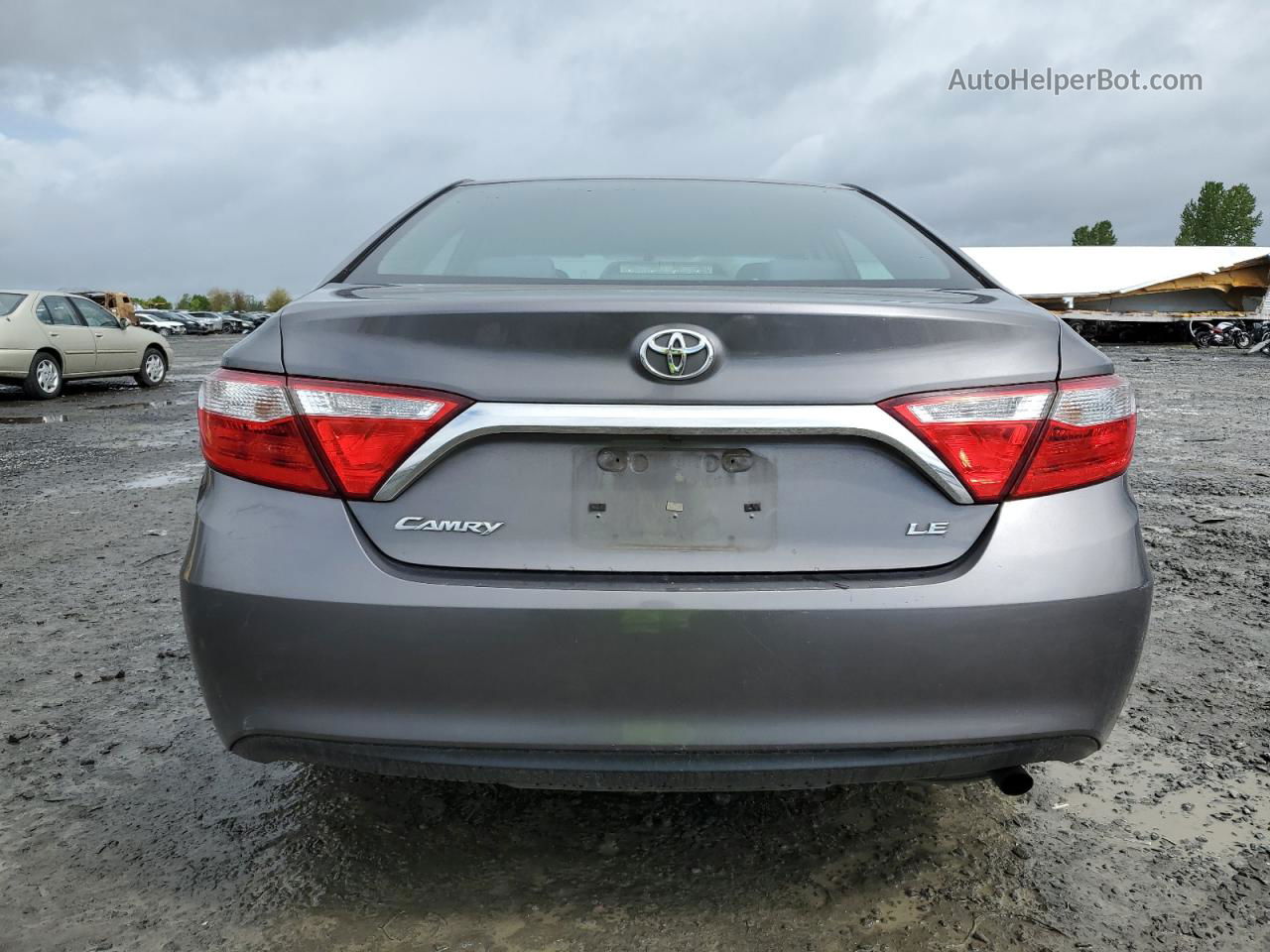 2016 Toyota Camry Le Gray vin: 4T4BF1FK6GR567291