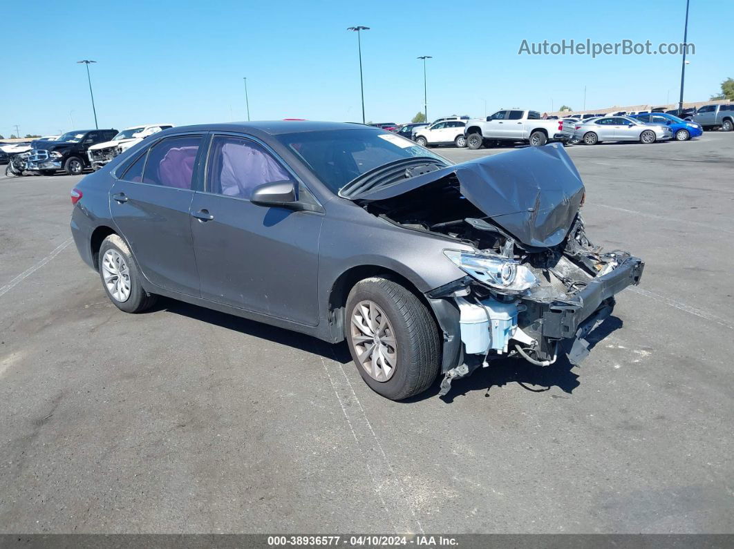 2016 Toyota Camry Le Gray vin: 4T4BF1FK6GR569462