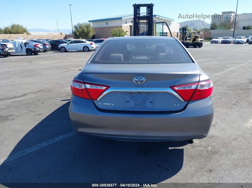 2016 Toyota Camry Le Gray vin: 4T4BF1FK6GR569462