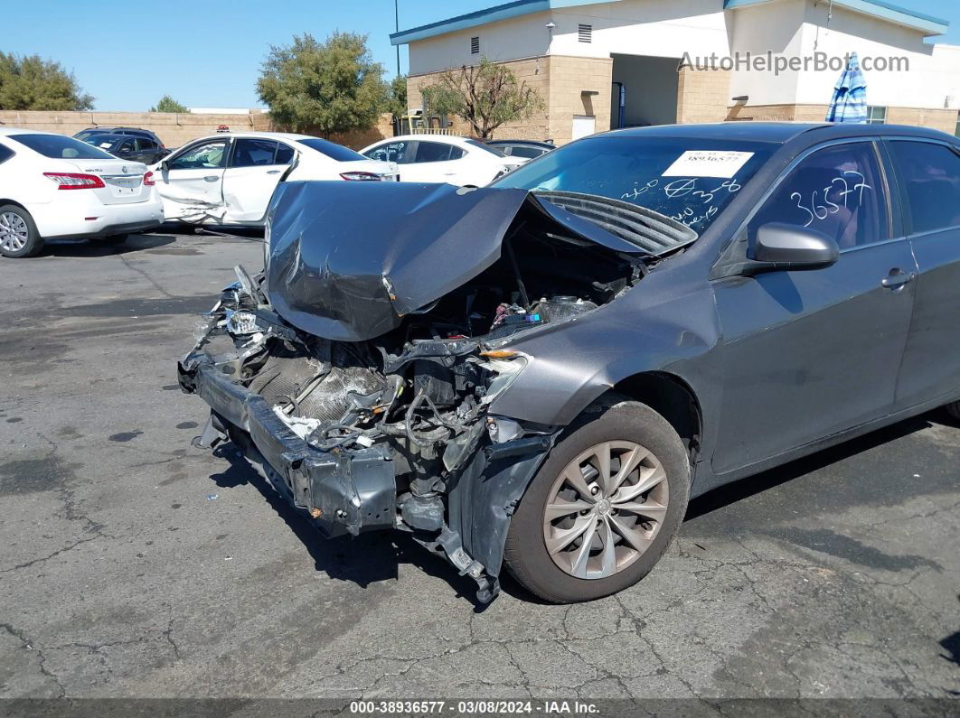 2016 Toyota Camry Le Gray vin: 4T4BF1FK6GR569462