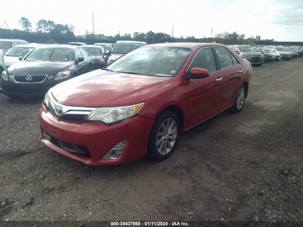 2012 Toyota Camry Xle Red vin: 4T4BF1FK7CR174507