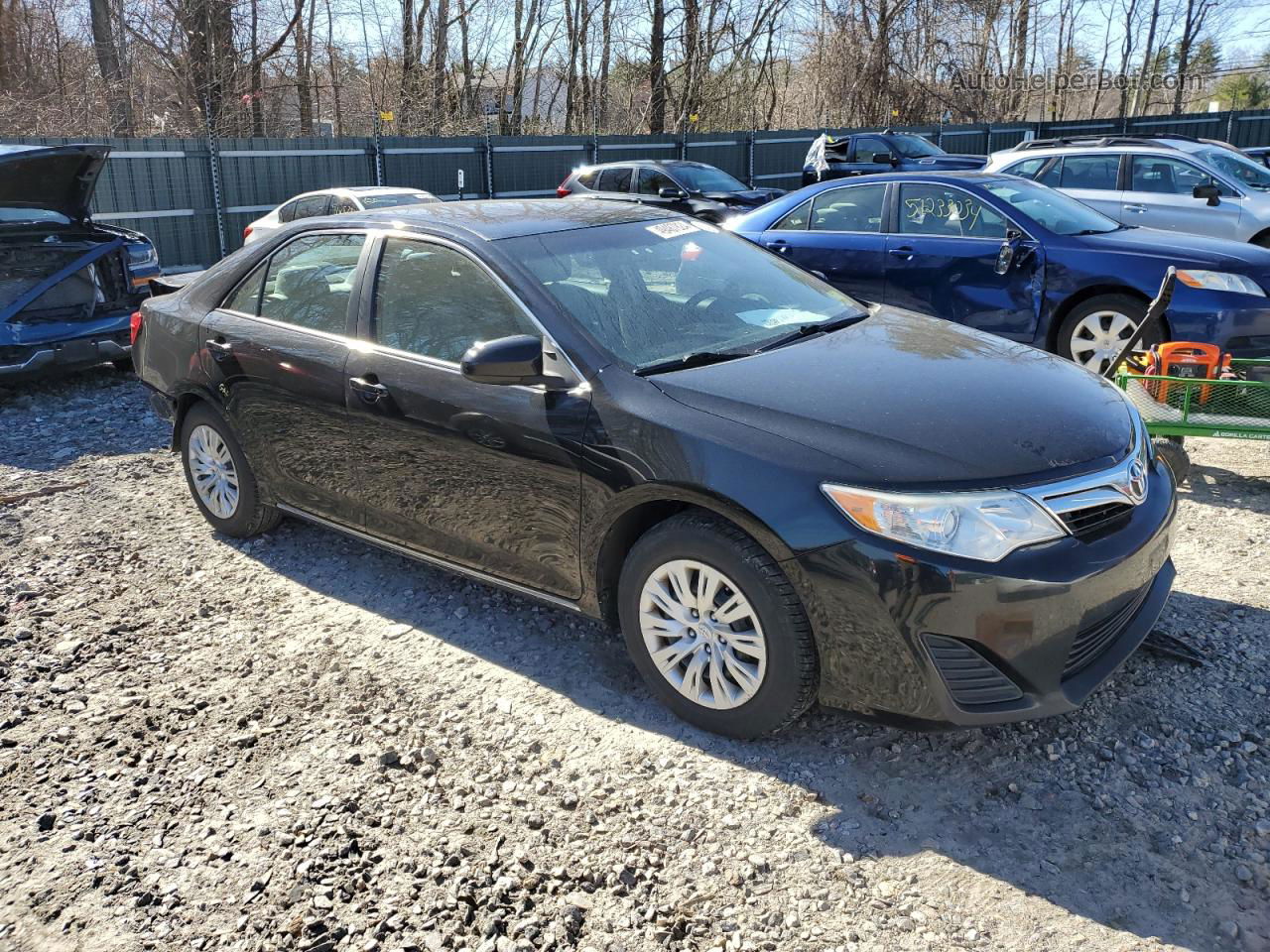 2012 Toyota Camry Base Черный vin: 4T4BF1FK7CR187550