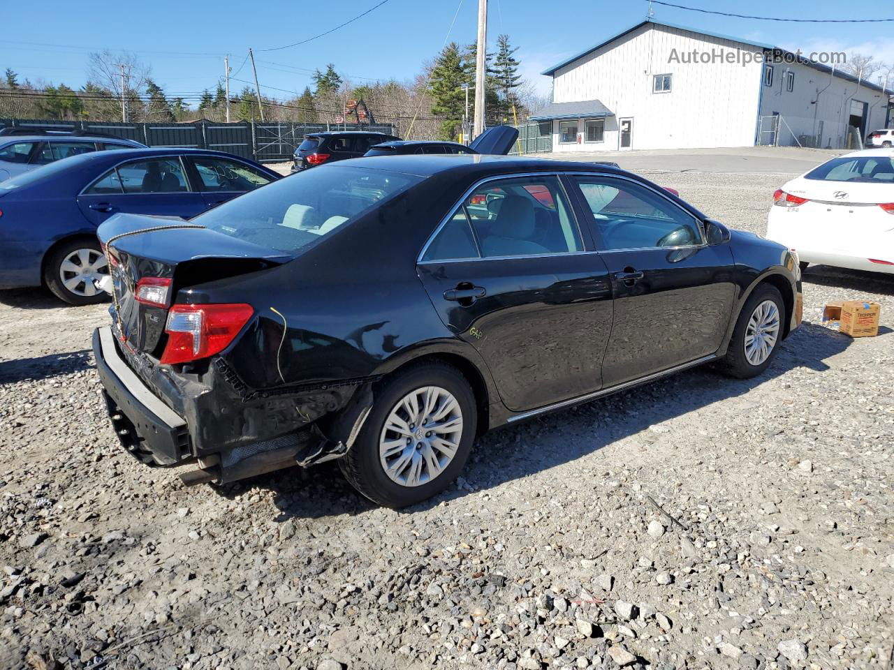 2012 Toyota Camry Base Черный vin: 4T4BF1FK7CR187550