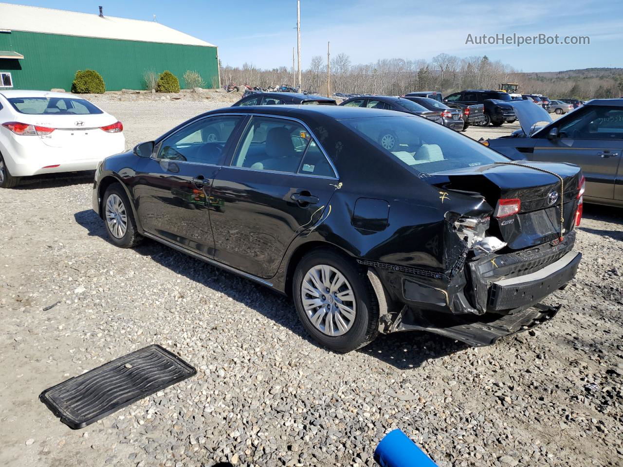 2012 Toyota Camry Base Черный vin: 4T4BF1FK7CR187550