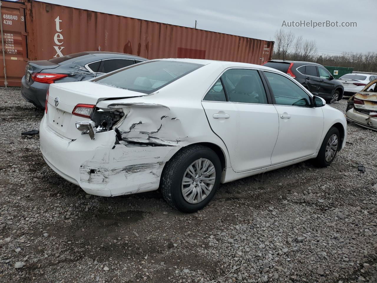 2012 Toyota Camry Base White vin: 4T4BF1FK7CR204587