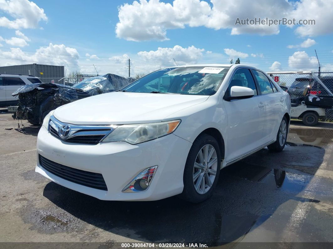 2012 Toyota Camry Xle White vin: 4T4BF1FK7CR242353