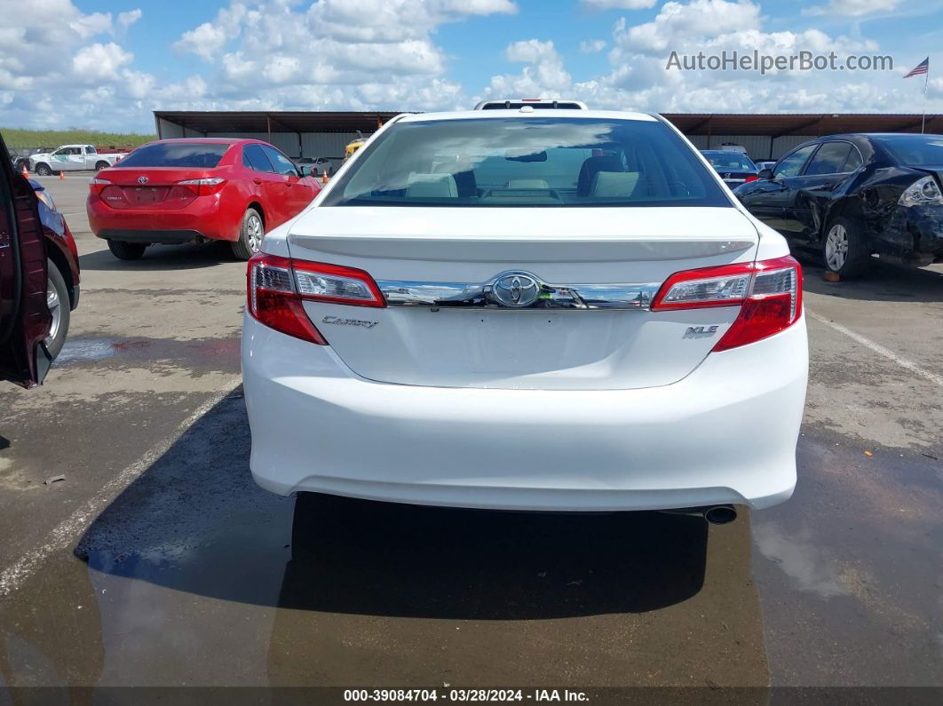 2012 Toyota Camry Xle White vin: 4T4BF1FK7CR242353