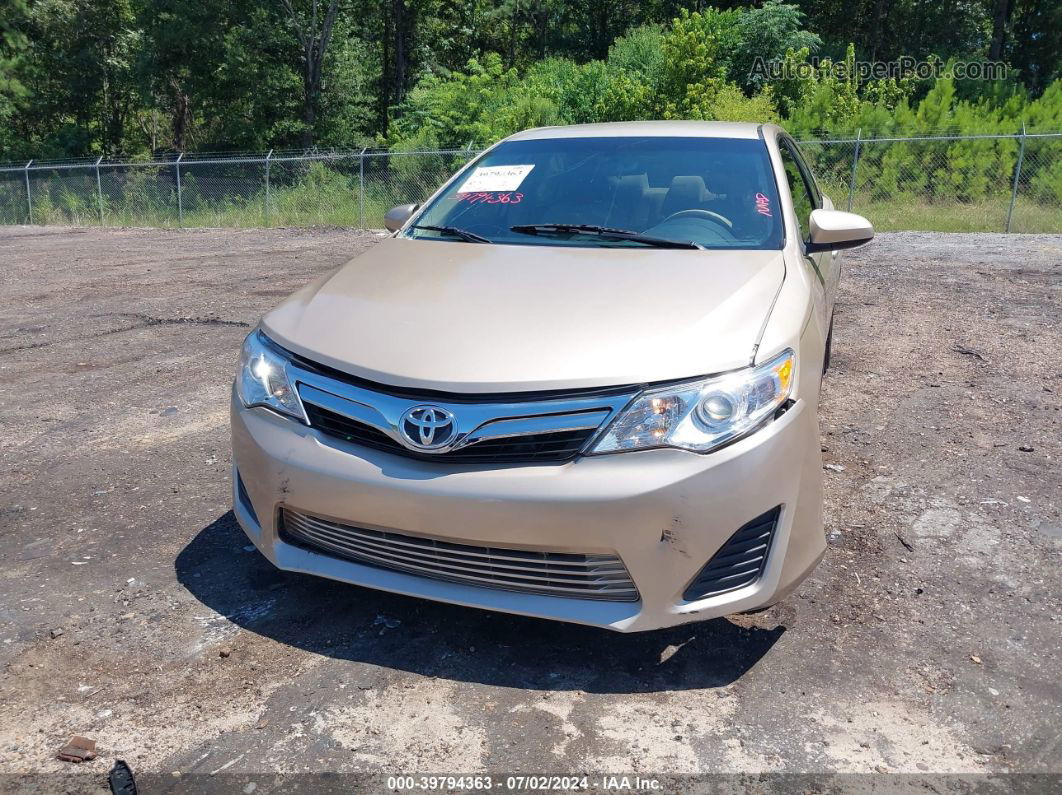 2012 Toyota Camry L Gold vin: 4T4BF1FK7CR258178