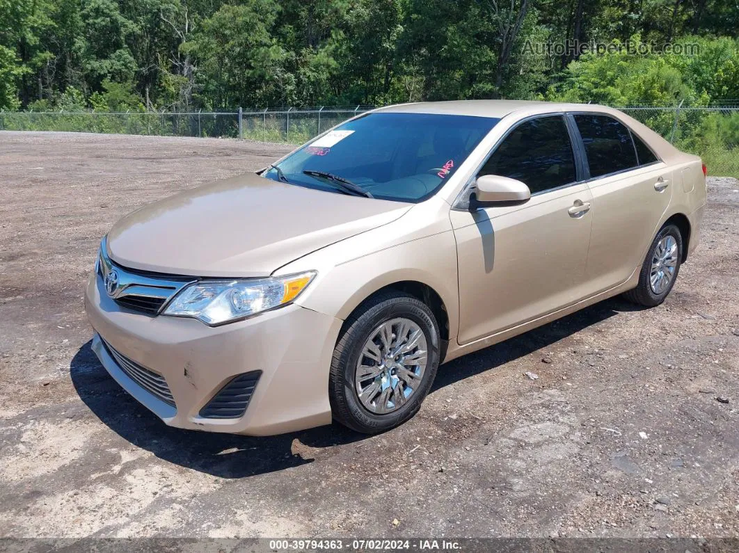 2012 Toyota Camry L Золотой vin: 4T4BF1FK7CR258178