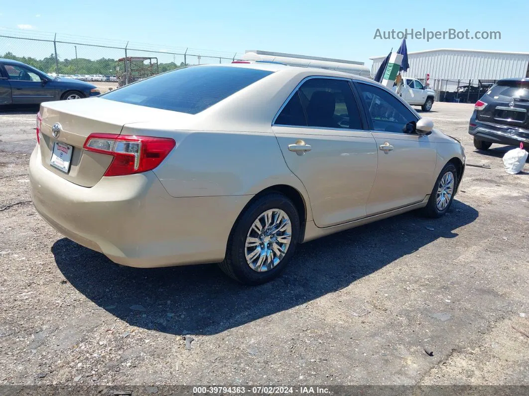 2012 Toyota Camry L Gold vin: 4T4BF1FK7CR258178