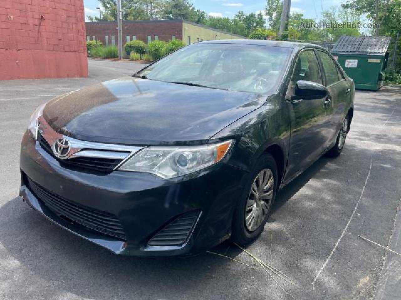 2013 Toyota Camry L Black vin: 4T4BF1FK7DR293885