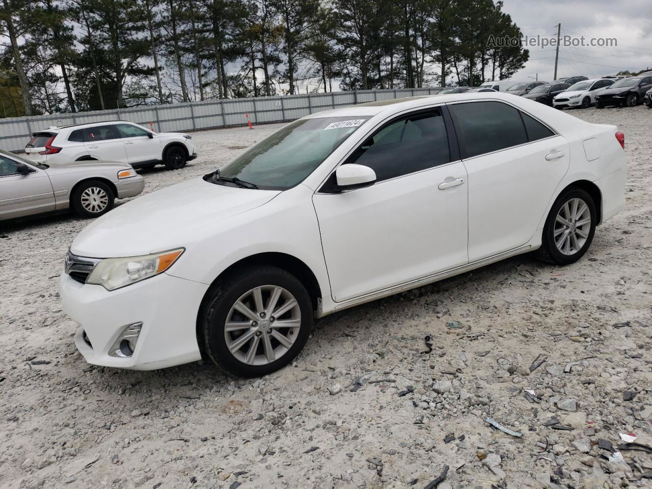 2013 Toyota Camry L White vin: 4T4BF1FK7DR317540