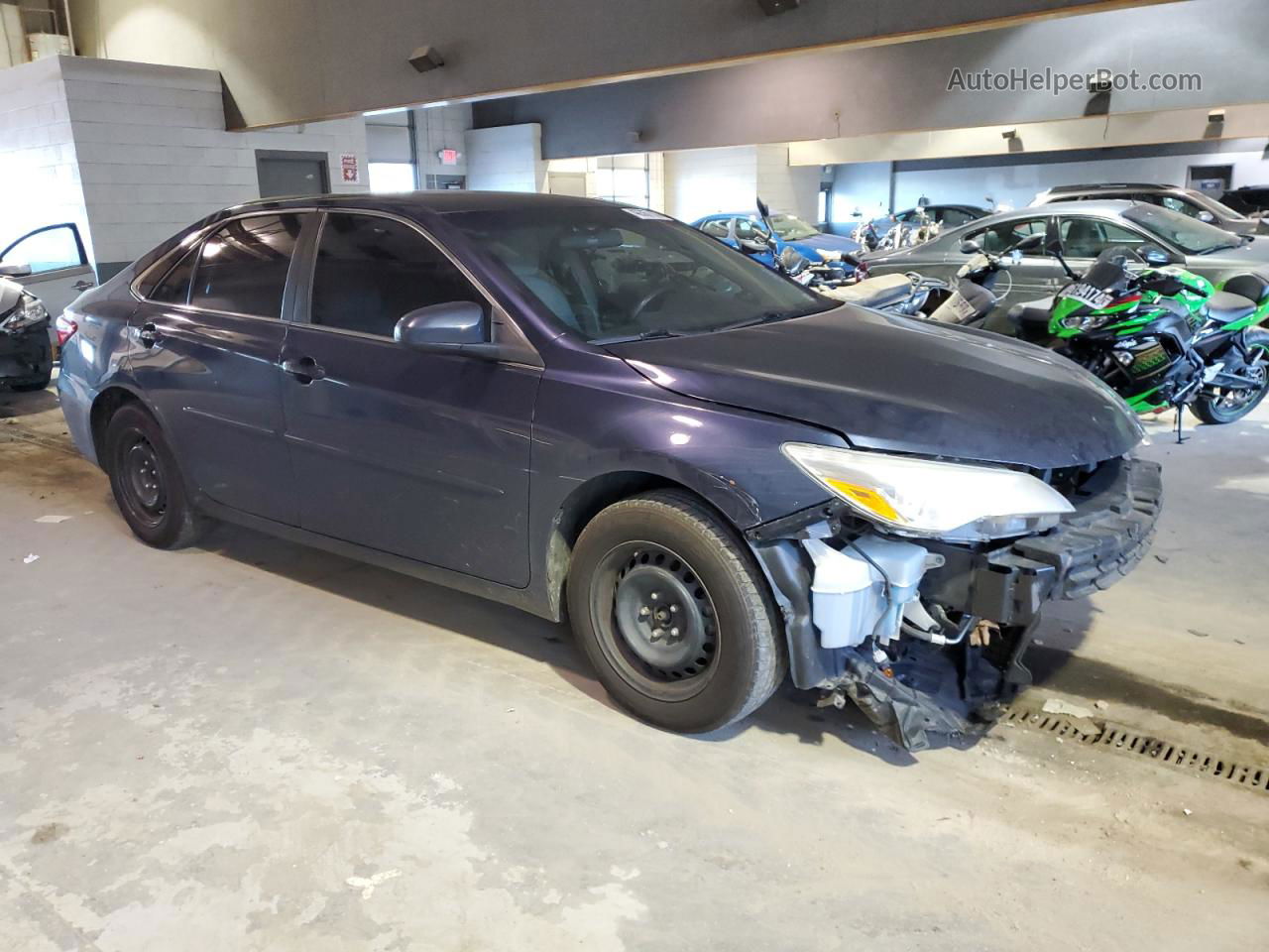 2016 Toyota Camry Le Blue vin: 4T4BF1FK7GR568983